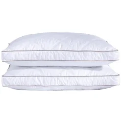 Peace Nest Natural Goose Feather And Down Sleeping 100% Cotton Pillow Cover Downproof Gusseted 2 Count -Bedding Discounts GUEST 5be95af4 50fb 41b8 ae0f 4f930cfbc9a5