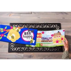 Evergreen Indoor Outdoor Doormat Bundle Set Of 5 - Frame And 4 Welcome Seasonal Inserts Halloween Christmas Thanksgiving Bless This Home -Bedding Discounts GUEST 5c47f46b af86 4168 9eda 699f12b6671f