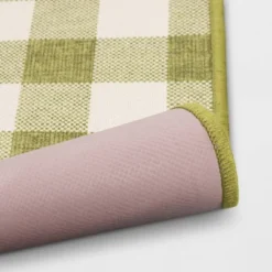 2'x3' Washable Plaid Gingham Harvest Scatter Woven Accent Rug Green - Room Essentials™ -Bedding Discounts GUEST 5c50e3ec 747e 4b9d bb8c 60b5a9dab40e