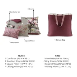 Bebejan Purple Lilies 100% Cotton 5-Piece Reversible Comforter Set -Bedding Discounts GUEST 5d3bcf4a 35ad 46a0 bff3 93fb72e1cdc4