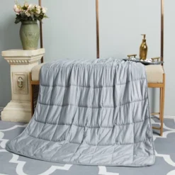 48"x72" 100% Cotton 20lbs Weighted Blanket Silver Gray - Pur Serenity 8 48"x72" 100% Cotton 20lbs Weighted Blanket Silver Gray - Pur Serenity -Bedding Discounts GUEST 5d5f8299 5845 4036 8805 2a97240222c4