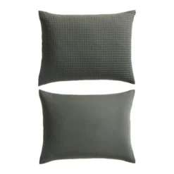 Kenneth Cole Solid Waffle Green 3 Piece Duvet Set- Full/Queen -Bedding Discounts GUEST 5f217cb9 fd12 4e2f b180 3a587df325d9