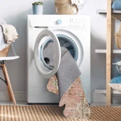 2'x8' Washable Blanton Rug Pink/Ivory - Linon: Rubber Backed, Stain-Resistant, Low Pile, Traditional Medallion Design -Bedding Discounts GUEST 5f73bc5d 3ee1 40ce 914b c19bc0cb7b68