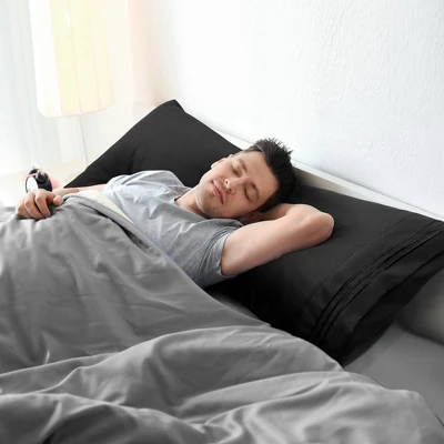 PiccoCasa Embroidery Envelop Closure Microfiber Body Pillowcases 1 Pc 1 PiccoCasa Embroidery Envelop Closure Microfiber Body Pillowcases 1 Pc