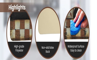 J&V TEXTILES 18" X 30" Cushioned Kitchen Floor Standing Mat (Rich Espresso) 2 J&V TEXTILES 18" X 30" Cushioned Kitchen Floor Standing Mat (Rich Espresso) - Image 2