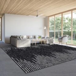 Acekool 8x10 Washable Area Rug, Black And White Striped Non Slip Low Pile Carpet, Modern Distressed Diamond Pattern For Living Room Bedroom Nursery 12 Acekool 8x10 Washable Area Rug, Black And White Striped Non Slip Low Pile Carpet, Modern Distressed Diamond Pattern For Living Room Bedroom Nursery -Bedding Discounts GUEST 63cb084b 2908 445d bd3e 7b463061e3b3