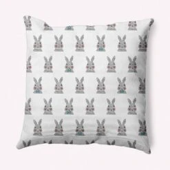 16"x16" Bunny Fluffle Easter Square Throw Pillow - E By Design -Bedding Discounts GUEST 657b80de 8a09 4d84 8835 40be66c13a49
