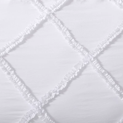 Laura Ashley Norah Comforter Bedding Set White 3 Laura Ashley Norah Comforter Bedding Set White - Image 3