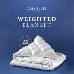 Cosy House Collection 15lbs Rayon Derived From Bamboo Weighted Blanket -Bedding Discounts GUEST 658d520a 3d49 47a2 aaea 55704a23c002