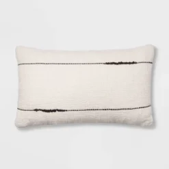 Embroidered Thin Line Lumbar Throw Pillow - Threshold™ 11 Embroidered Thin Line Lumbar Throw Pillow - Threshold™ -Bedding Discounts GUEST 65d64074 7499 45ac befe a34c208bf04d