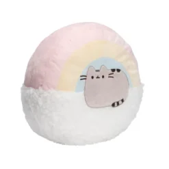 Enesco Gund Pusheen With Rainbow 13 Inch Plush Pillow