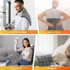 Acekool Weighted Heating Pad With Massage, 3 Heat & 3 Vibration Settings, Fast Relief, Auto Shut-Off, 12"x24", 4lbs, For Back Neck Shoulders -Bedding Discounts GUEST 666c4c89 8b09 493e bd26 062d9711bccc