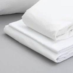 FONTOI Bedding Bundle King Split: Pillows, Sheet Set, Mattress Protectors, White, 76"*16"*80"