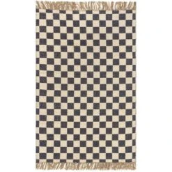NuLOOM Connie Checkered Wool/Jute Tasseled Area Rug -Bedding Discounts GUEST 68b1c77b 6888 4007 adad 308377d834f2
