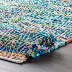 Hand Woven Chevron Eli Green Rug - NuLOOM -Bedding Discounts GUEST 68bb6773 6983 4078 9758 5fd55f66a5e4