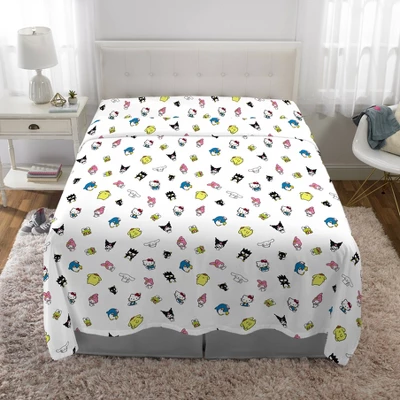 Hello Kitty And Friends Full Bedding Bundle: Multicolored Comforter Set, Polyester, Includes Sheets & Pillowcases, Sanrio 5 Hello Kitty And Friends Full Bedding Bundle: Multicolored Comforter Set, Polyester, Includes Sheets & Pillowcases, Sanrio - Image 5