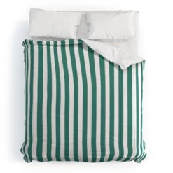 Deny Designs Natalie Baca Bouquet Stripe Comforter Set Green -Bedding Discounts GUEST 6a510063 0e05 47a5 bca3 001970b9a5cf