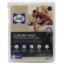 Luxury Knit Mattress Protector White - Sealy -Bedding Discounts GUEST 6a68f64c 139a 45d3 b784 96c4f584d750