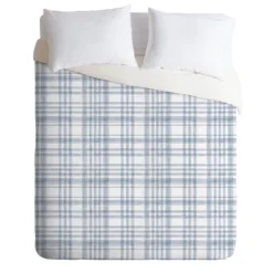 Little Arrow Design Co Winter Watercolor Plaid Duvet Cover Set Blue - Deny Designs -Bedding Discounts GUEST 6ab0f10d fd05 4ec5 a6c1 279ce2d6335f