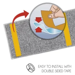 SussexHome Floral Design Cotton Anti-Slip Stair Treads, 9” X 28“ -Bedding Discounts GUEST 6b3d7c39 3da2 41bb 9a1f 07b2341ec680