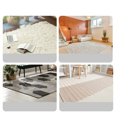 Unique Bargains Carpet Anti-Slip Stickers Non Slip Rug Pads Black 4 Pcs 5 Unique Bargains Carpet Anti-Slip Stickers Non Slip Rug Pads Black 4 Pcs - Image 5