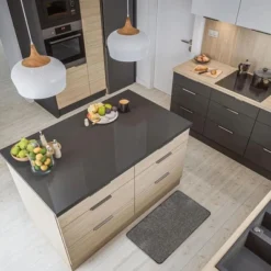 Evideco French Home Goods Luxurious Speckled Kitchen Mats