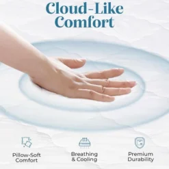 Micropuff Soft And Comfortable Mattress Pad - Durable Fabric - Odorless Filling - 100 GSM -Bedding Discounts GUEST 6d3400ac 5f76 43c8 affb 2b07cd3f77c6