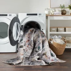 Nourison Washables Contemporary Floral Indoor Non-Skid Area Rug -Bedding Discounts GUEST 6ef33328 afbf 4b8e 900e b24045dcfe20