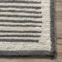 NuLOOM Tayshia Machine Washable Wool Modern Striped Area Rug -Bedding Discounts GUEST 6ef9edee 4d70 49ce abb4 093eb02b7bc5