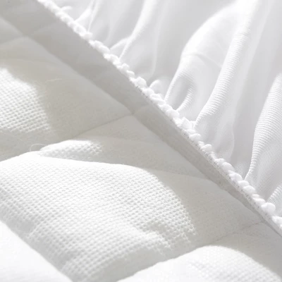 Cheer Collection Quilted Mattress Pad With 15" Deep Fitted Skirt 8 Cheer Collection Quilted Mattress Pad With 15" Deep Fitted Skirt - Image 8