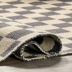 NuLOOM Connie Checkered Wool/Jute Tasseled Area Rug -Bedding Discounts GUEST 7112892d 630e 41fa 8951 6e0f0acb6cd9