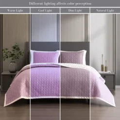 Bebejan Purple Lilies 100% Cotton 5-Piece Reversible Comforter Set -Bedding Discounts GUEST 71fbe306 8fa3 4117 94c0 c4989faaffa5