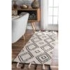 NuLOOM Lisha Moroccan Diamond Tassel Area Rug