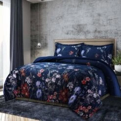 Amal Digital Printed Oversized Velvet Duvet Cover Set - Tribeca Living