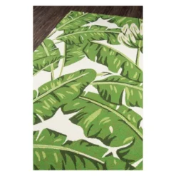 Veranda Bracegirdle Leaf Hooked Accent Rug - Momeni -Bedding Discounts GUEST 7374a308 0e02 44d2 a764 a38aa83f6bc7