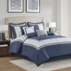 510 Design 8pc Elmore Embroidered Comforter Set