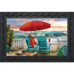 Beach Life Summer Doormat Nautical Indoor Outdoor 30" X 18" Briarwood Lane