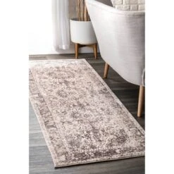 Vintage Verdell Medallion Area Rug Beige - NuLOOM