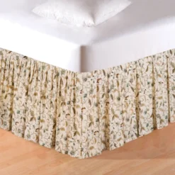 C&F Home Amelia Blue Botanical Design 100% Cotton Queen Bedding Skirt Decor