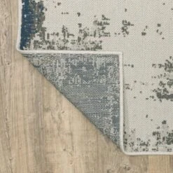 Trinity Modern Distressed Abstract Patio Area Rug Beige/Blue - Captiv8e Designs -Bedding Discounts GUEST 78025ae6 ad6d 4e3a a5d2 2007b50eb263