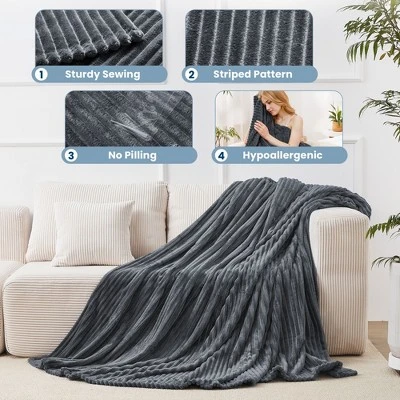 Hyleory CozyFluff Flannel Throw Blanket - Ultra-Soft, Warm & Lightweight With 4 Sizes 6 Hyleory CozyFluff Flannel Throw Blanket - Ultra-Soft, Warm & Lightweight With 4 Sizes - Image 6