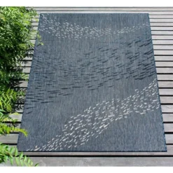 Liora Manne Carmel Indoor/Outdoor Rug Navy -Bedding Discounts GUEST 78d8fa25 b73f 4632 9150 547434d8d60b