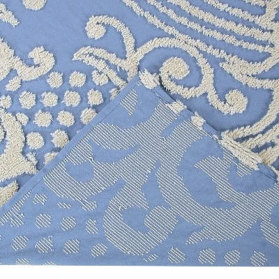 Florence Collection 100% Cotton Tufted Unique Luxurious Medallion Design Bedspread - Better Trends 2 Florence Collection 100% Cotton Tufted Unique Luxurious Medallion Design Bedspread - Better Trends - Image 2