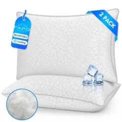 FAPO Queen Size Bed Pillows 2-Pack,High Quality Down Alternative Filled,Hotel Collection Pillows For Suitable For People With Cervical Pain