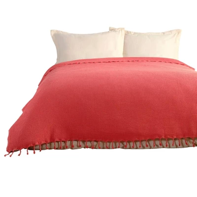 Kafthan Textile Waffle Plain Cotton King Coverlet 4 Kafthan Textile Waffle Plain Cotton King Coverlet - Image 4