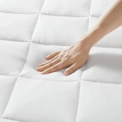 Sharper Image Cooling Touch Overfilled Microfiber Lightweight Deep Pocket Mattress Pad White -Bedding Discounts GUEST 7c445171 9068 427c 8567 b8595f33d759