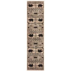 Weston Geometric Impressions Area Rug Ivory/Black - Captiv8e Designs -Bedding Discounts GUEST 7dc789d8 c867 4508 ac35 036b367e421e