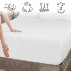 Luxury Fitted Sheet Only, 600 Thread Count - 100% Cotton Sateen, Deep Pocket, Soft, Cool & Durable By California Design Den -Bedding Discounts GUEST 7ff35863 4438 48cc b59d 466732b474f9