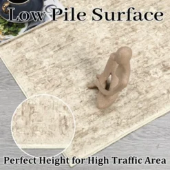 10x13 Washable Rug Large Area Rug For Living Room Soft Non-Slip Backing Stain Resistant & Low Pile Vintage Floral Floor Carpet -Bedding Discounts GUEST 8172c5e3 88ae 4fe3 bd5c bfeee089d117