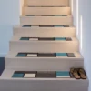 World Rug Gallery Contemporary Modern Boxes Non-Slip Stair Treads